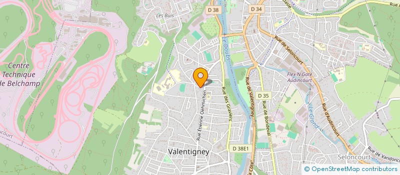 localisation de l'entreprise SARL CAFE DE L'EUROPE  VALENTIGNEY