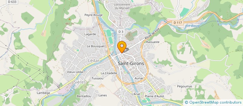 localisation de l'entreprise SARL CAFE DE LA PROMENADE  SAINT-GIRONS