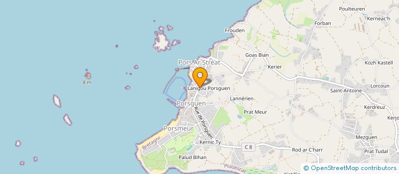 localisation de l'entreprise SARL CAFE DU PORT  PLOUESCAT