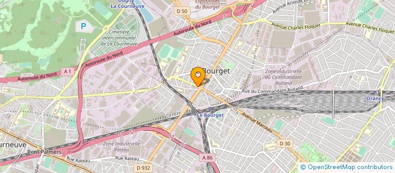 localisation de l'entreprise SARL CAFE LA JSK à LE BOURGET