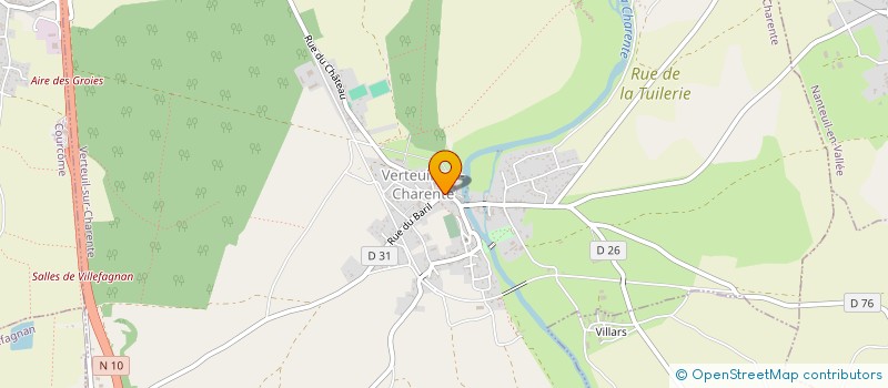 localisation de l'entreprise SARL CAFE PORTEBLEUE à VERTEUIL-SUR-CHARENTE