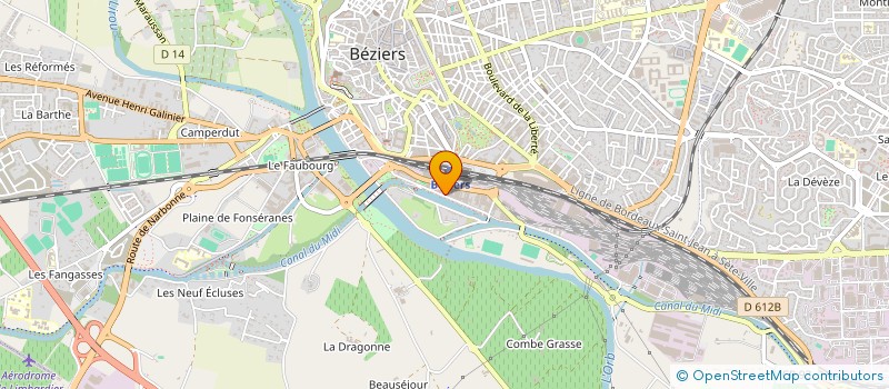 localisation de l'entreprise SARL CAFE ROCK BITERROIS  BEZIERS
