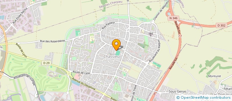 localisation de l'entreprise SARL CAFPO  CHASSIEU