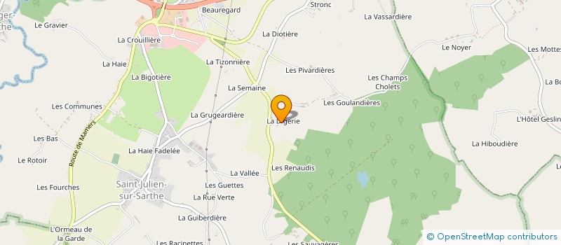 localisation de l'entreprise SARL CAGET à SAINT-JULIEN-SUR-SARTHE