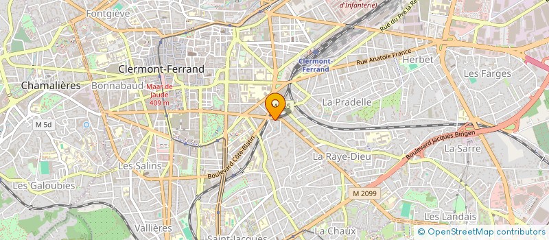 localisation de l'entreprise SARL CAILLAUD DISTRIBUTION à CLERMONT-FERRAND