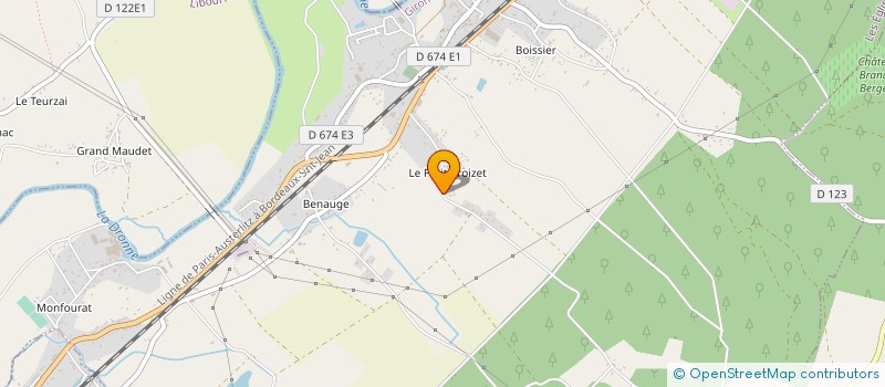 localisation de l'entreprise SARL CAILLEAU  LES EGLISOTTES-ET-CHALAURES