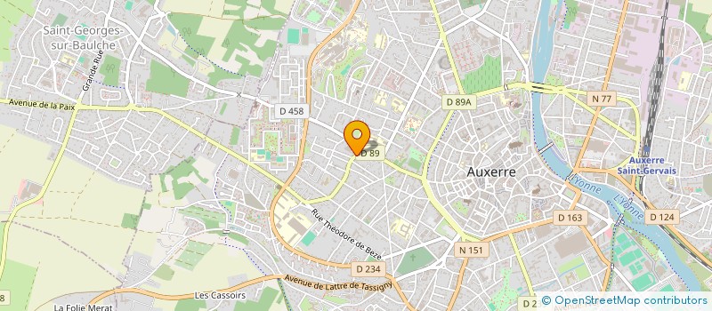 localisation de l'entreprise SARL CAILLEUX à AUXERRE