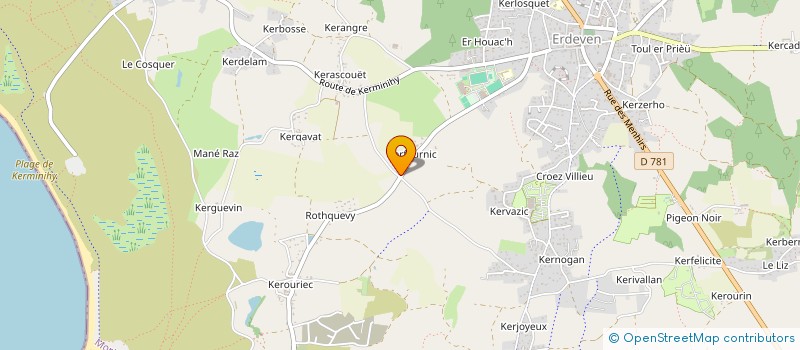 localisation de l'entreprise SARL CAILLOCE JEAN-LUC  ERDEVEN