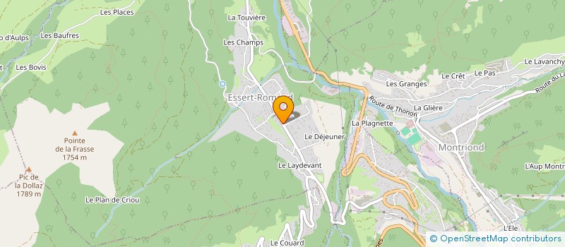 localisation de l'entreprise SARL CAILLON à ESSERT-ROMAND