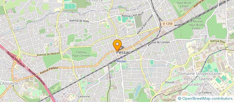 localisation de l'entreprise SARL CAISSE LOCALE DE CREDIT AGRICOLE MUTUEL DE PESSAC  PESSAC