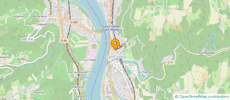localisation de l'entreprise SARL CALANDRE à SAINT-VALLIER