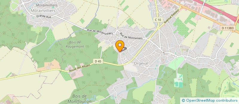 localisation de l'entreprise SARL CALIFORNIA  ORGEVAL