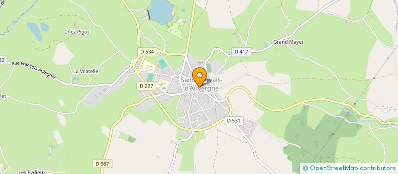 localisation de l'entreprise SARL CALIGNAT à SAINT-GERVAIS-D'AUVERGNE