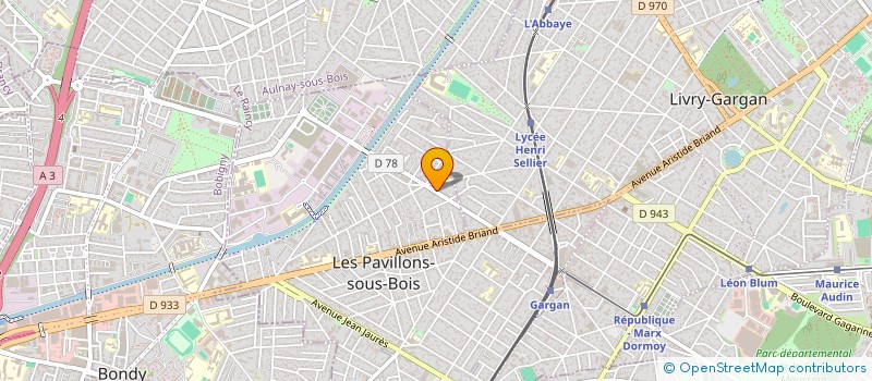 localisation de l'entreprise SARL CALISIR à LES PAVILLONS-SOUS-BOIS