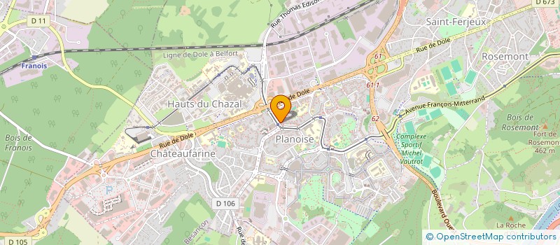 localisation de l'entreprise SARL CALITELL'EAU à BESANCON