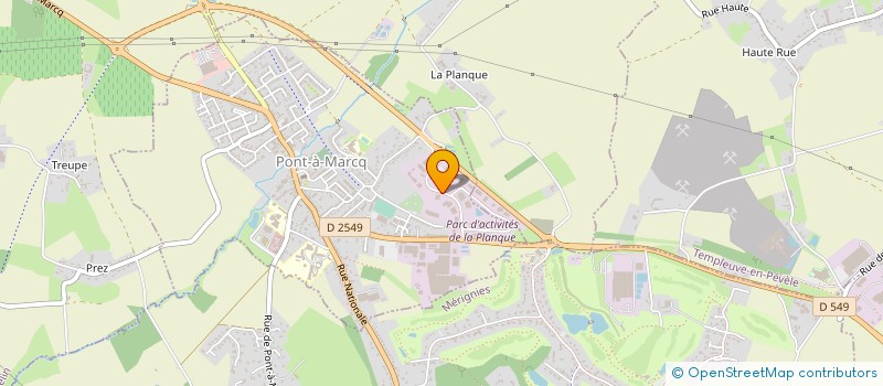 localisation de l'entreprise SARL CALITHERM à PONT-A-MARCQ