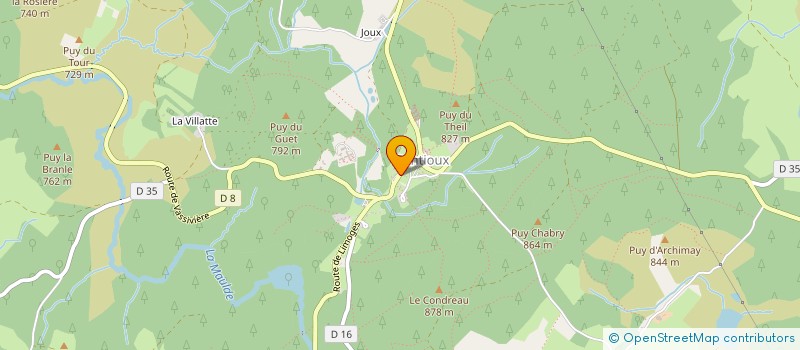 localisation de l'entreprise SARL CALLUNE.FR à GENTIOUX PIGEROLLES