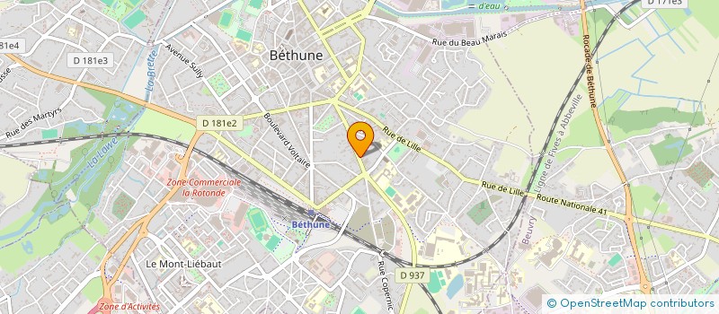 localisation de l'entreprise SARL CALONNE  BETHUNE