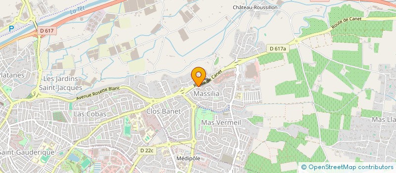 localisation de l'entreprise SARL CALROC  PERPIGNAN