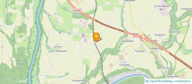 localisation de l'entreprise SARL CALVEZ  SAINT-SEGAL