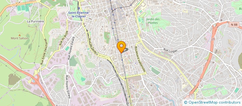 localisation de l'entreprise SARL CALY  SAINT-ETIENNE