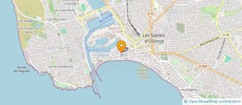 localisation de l'entreprise SARL CAMAJI à LES SABLES D'OLONNE