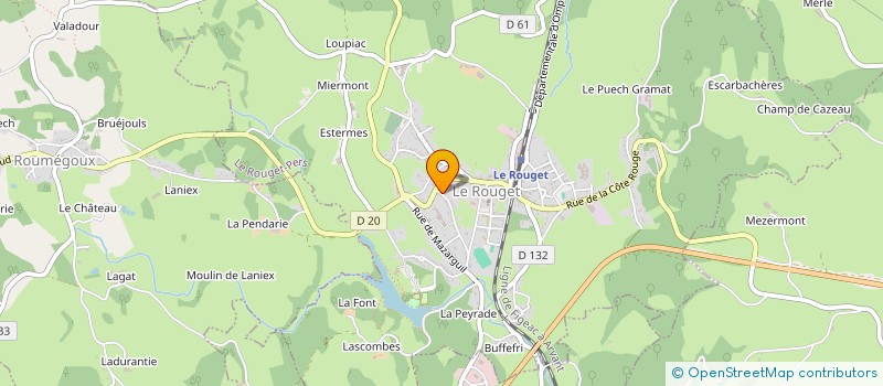 localisation de l'entreprise SARL CAMBON DIDIER à LE ROUGET-PERS