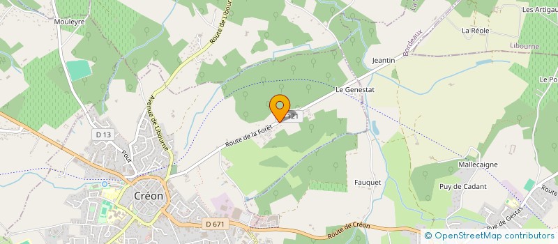 localisation de l'entreprise SARL CAMIAC  CREON