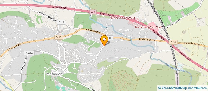 localisation de l'entreprise SARL CAMILLE  VENTABREN