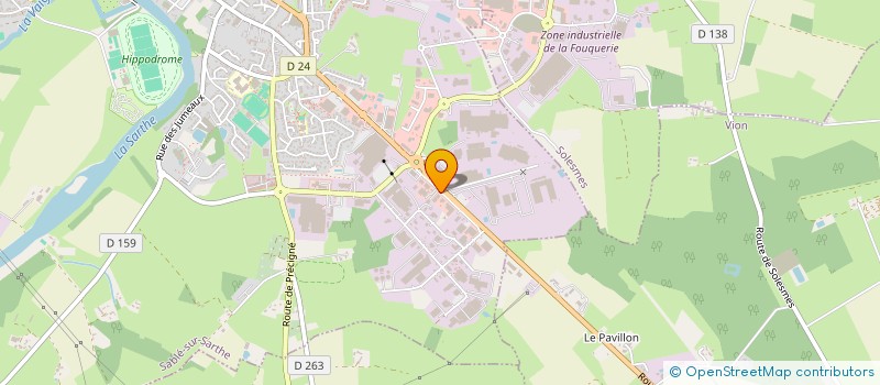 localisation de l'entreprise SARL CAMILLE MOURIN  SABLE-SUR-SARTHE