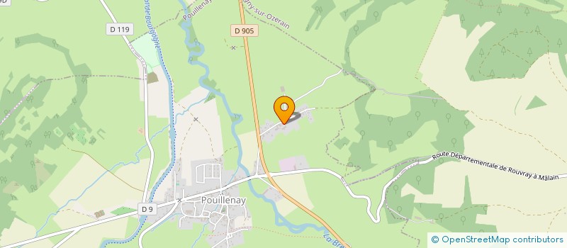 localisation de l'entreprise SARL CAMPAGNARI PERE ET FILS  POUILLENAY