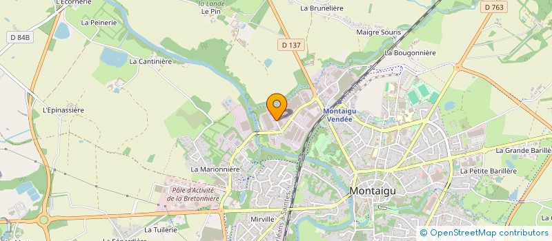 localisation de l'entreprise SARL CAMPIN PLOMBERIE à MONTAIGU-VENDEE