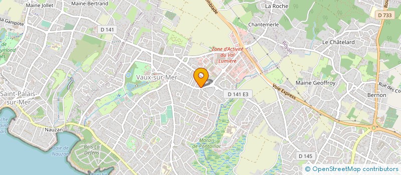 localisation de l'entreprise SARL CAMPING A LA SOURCE BML à VAUX-SUR-MER