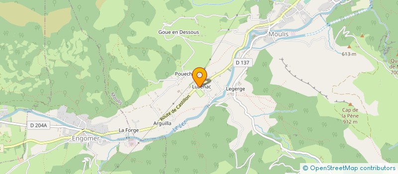 localisation de l'entreprise SARL CAMPING AMOUR D'ARIEGE à MOULIS