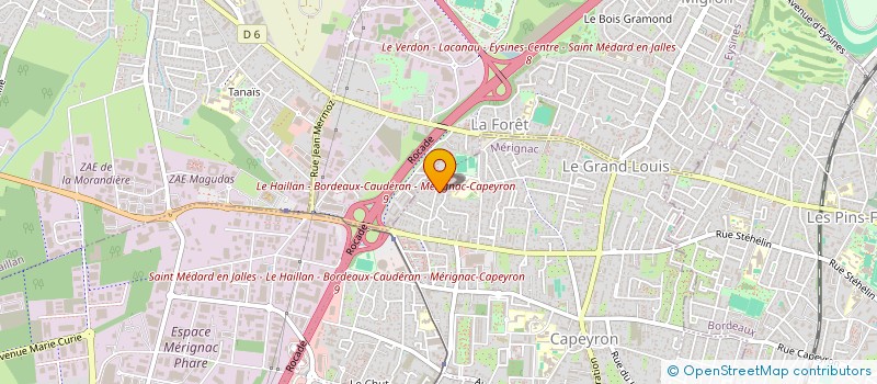 localisation de l'entreprise SARL CAMPING AUVENT à MERIGNAC