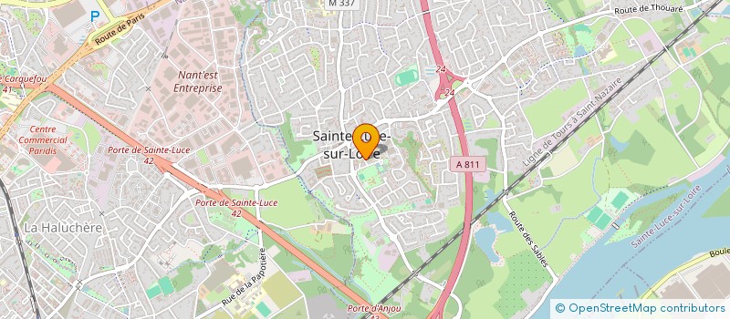 localisation de l'entreprise SARL CAMPING BELLE RIVIERE à SAINTE-LUCE-SUR-LOIRE