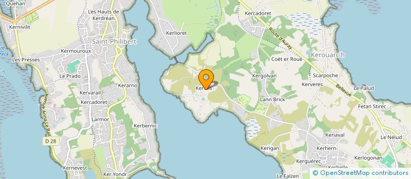 localisation de l'entreprise SARL CAMPING DE LA TOUR DE KERINIS  LOCMARIAQUER