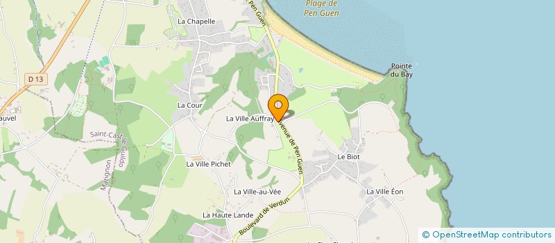 localisation de l'entreprise SARL CAMPING DE PEN GUEN à SAINT CAST LE GUILDO