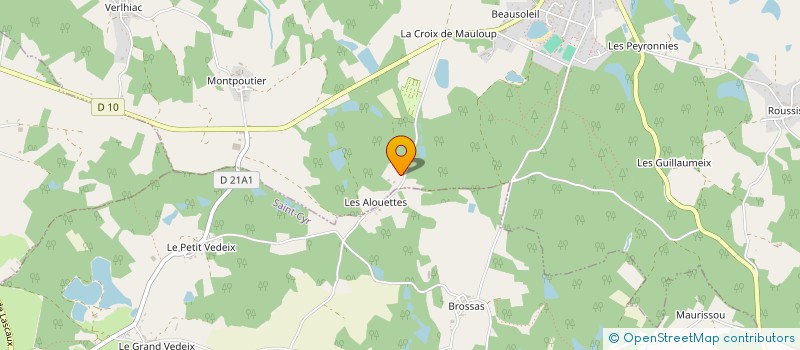 localisation de l'entreprise SARL CAMPING DES ALOUETTES à COGNAC-LA-FORET