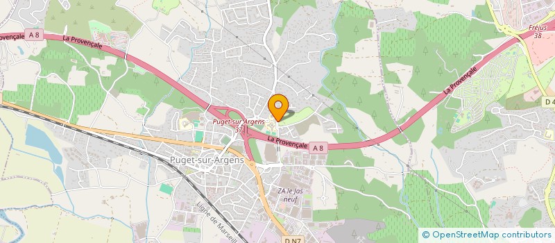 localisation de l'entreprise SARL CAMPING DES AUBREDES à PUGET-SUR-ARGENS