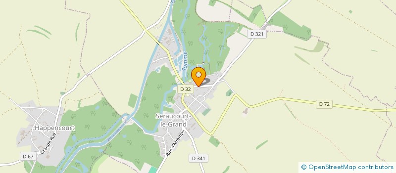 localisation de l'entreprise SARL CAMPING INTERNATIONAL DU VIVIER AUX CARPES  SERAUCOURT-LE-GRAND