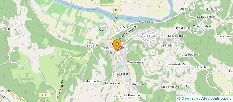 localisation de l'entreprise SARL CAMPING LE PECH DE CAUMONT  CENAC-ET-SAINT-JULIEN