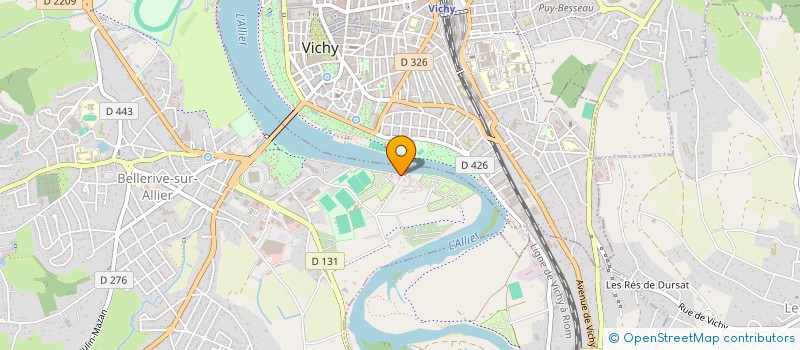 localisation de l'entreprise SARL CAMPING LES ACACIAS  BELLERIVE-SUR-ALLIER