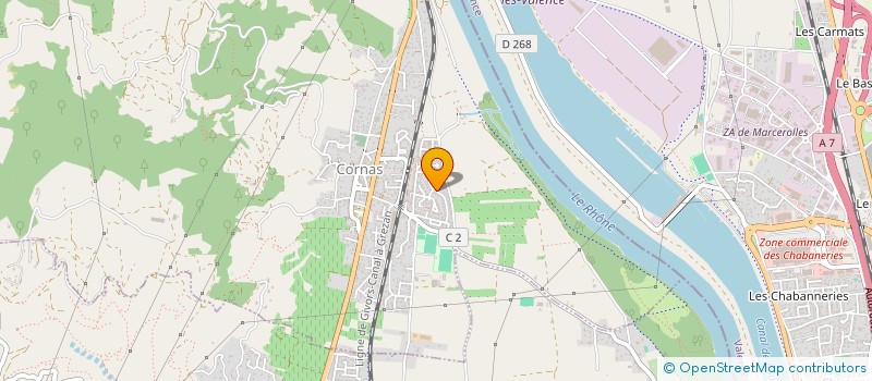 localisation de l'entreprise SARL CAMPOS ET FILS  CORNAS