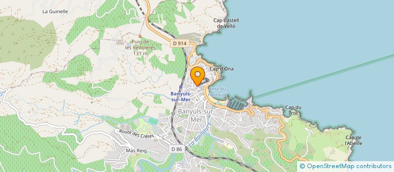 localisation de l'entreprise SARL CAMSIR  BANYULS SUR MER