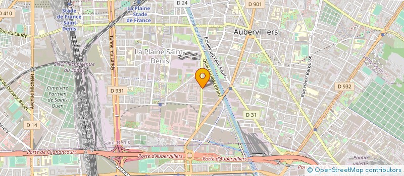 localisation de l'entreprise SARL CAN à AUBERVILLIERS