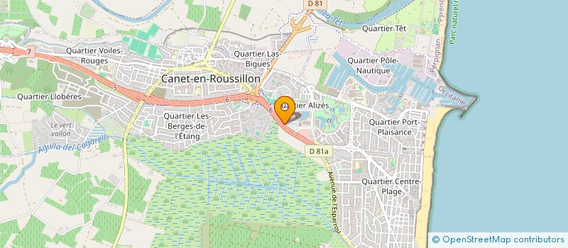 localisation de l'entreprise SARL CANBARIS  CANET-EN-ROUSSILLON