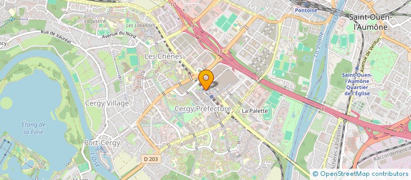 localisation de l'entreprise SARL CANDY SHOP  CERGY