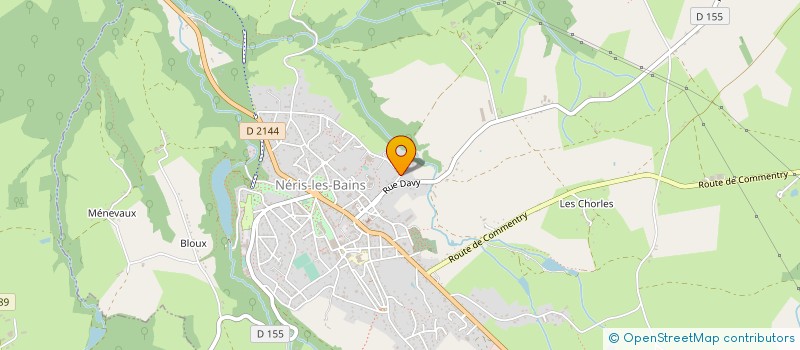 localisation de l'entreprise SARL CANIER BERNARD à NERIS-LES-BAINS