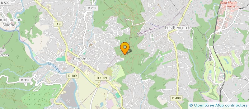 localisation de l'entreprise SARL CANNES AMENAGEMENT ET RENOVATION à LA ROQUETTE-SUR-SIAGNE